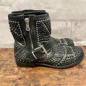 Ovye by Christina Lucchi Embellished Moto Boots